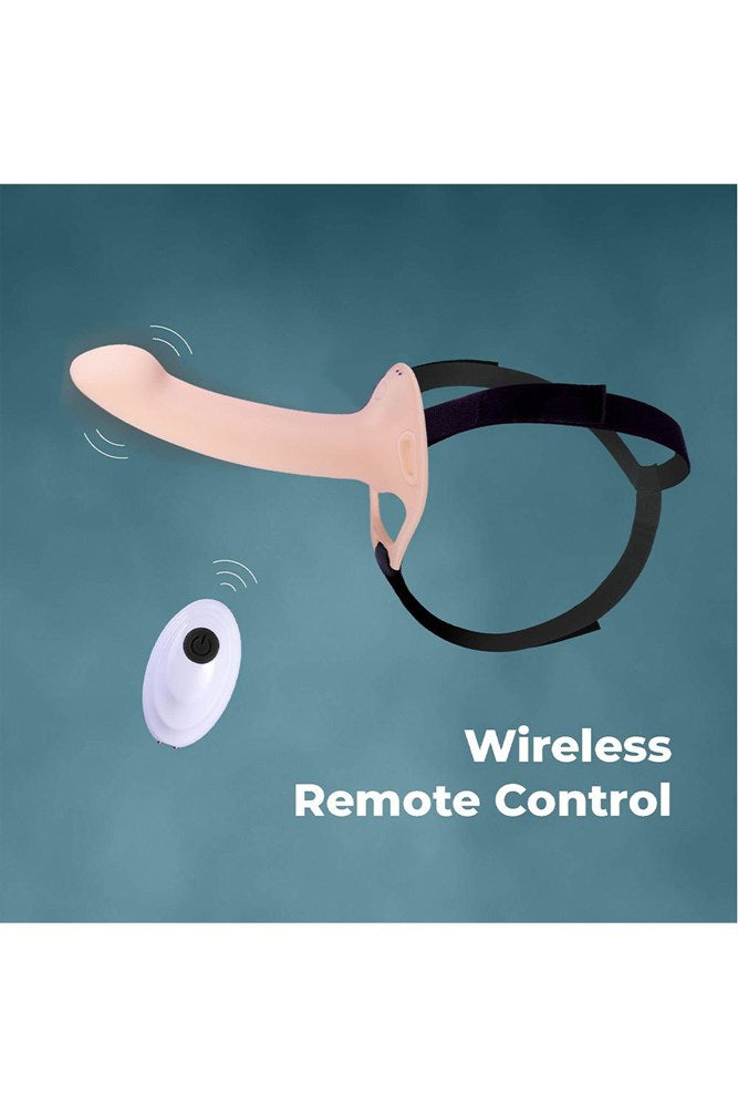 Nanma Erection Agents Rechargeable Vibrating Hollow Strap-On - - Strap On Sextoys