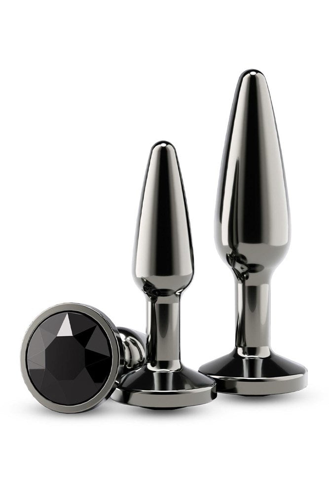 NS Novelties Rear Assets Tapered Trainer Metal Butt Plugs Set - Chrome - Butt Plugs