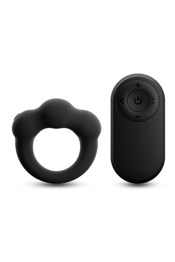 NS Novelties Renegade Rocket Remote Vibrating Cock Ring - Black - Vibrating Cock Rings