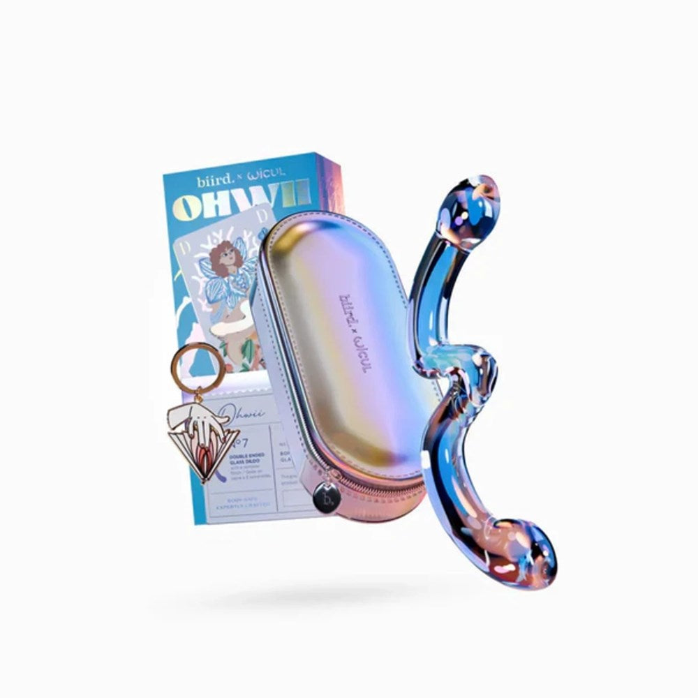 Biird OhWii by WiCul Glass Dildo for G-Spot and P-Spot - - Glass Sex Toys
