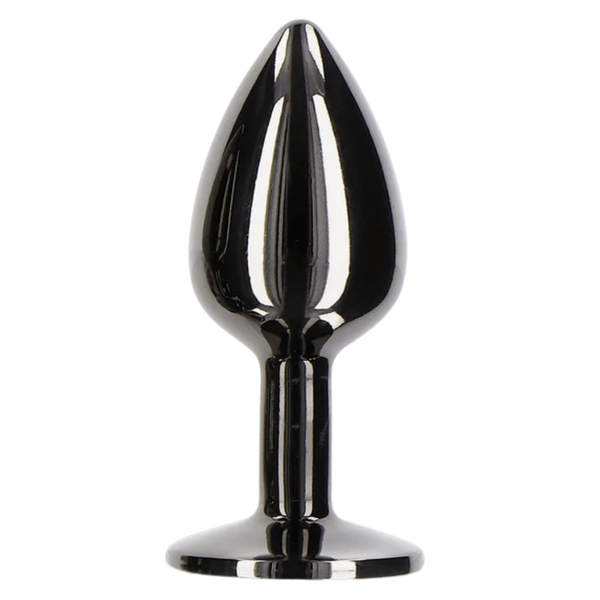 Scala Butt Plug With Diamond Jewel Small - Black - Butt Plugs