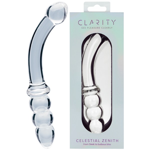 Creative Conceptions Dual Ender Celestial Zenith Glass Dildo - - Glass Sex Toys