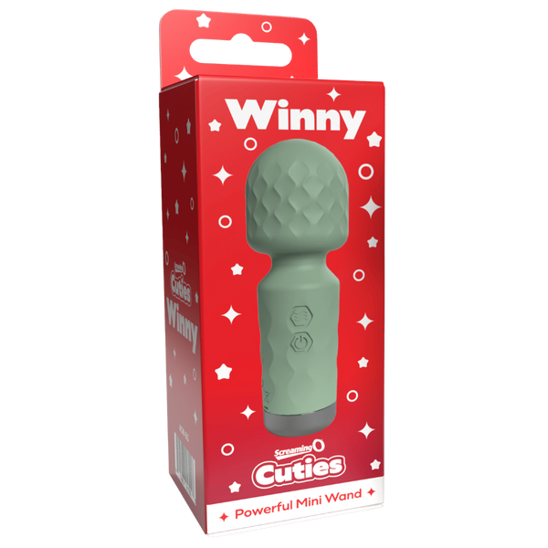 Screaming O Cuties Winny Rechargeable Mini Wand - Green - Body Wands