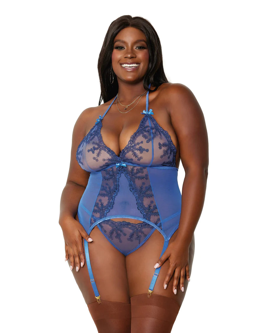 Dream Girl Lingerie Womens Bustier & G String - - Bustiers and Corsets