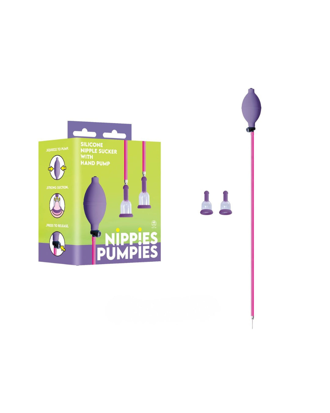 Nanma Nippies Pumpies Nipper Suckers With Manual Pump - Breast and Nipple Toys