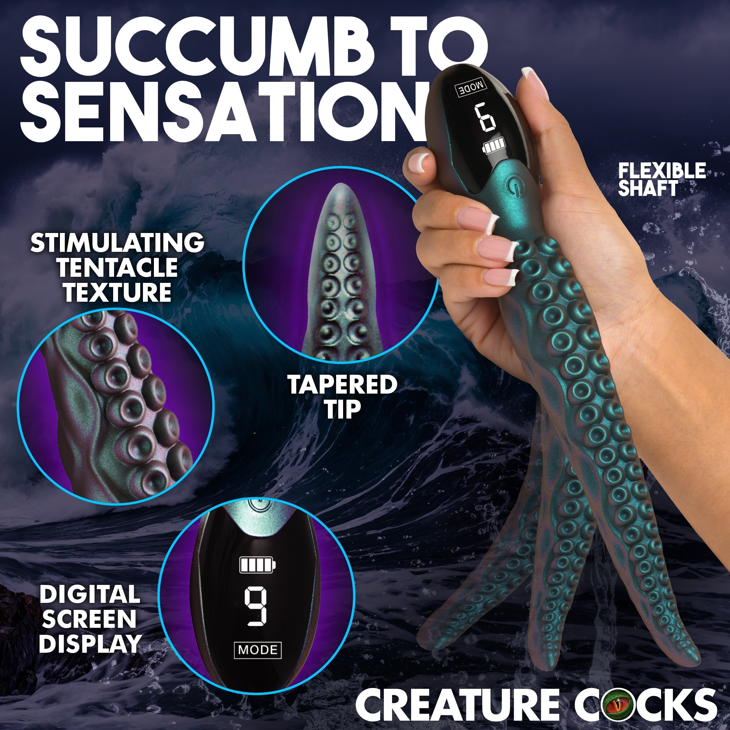 Creature Cocks Tentavibe Silicone Vibrator - - Vibrating Dildos