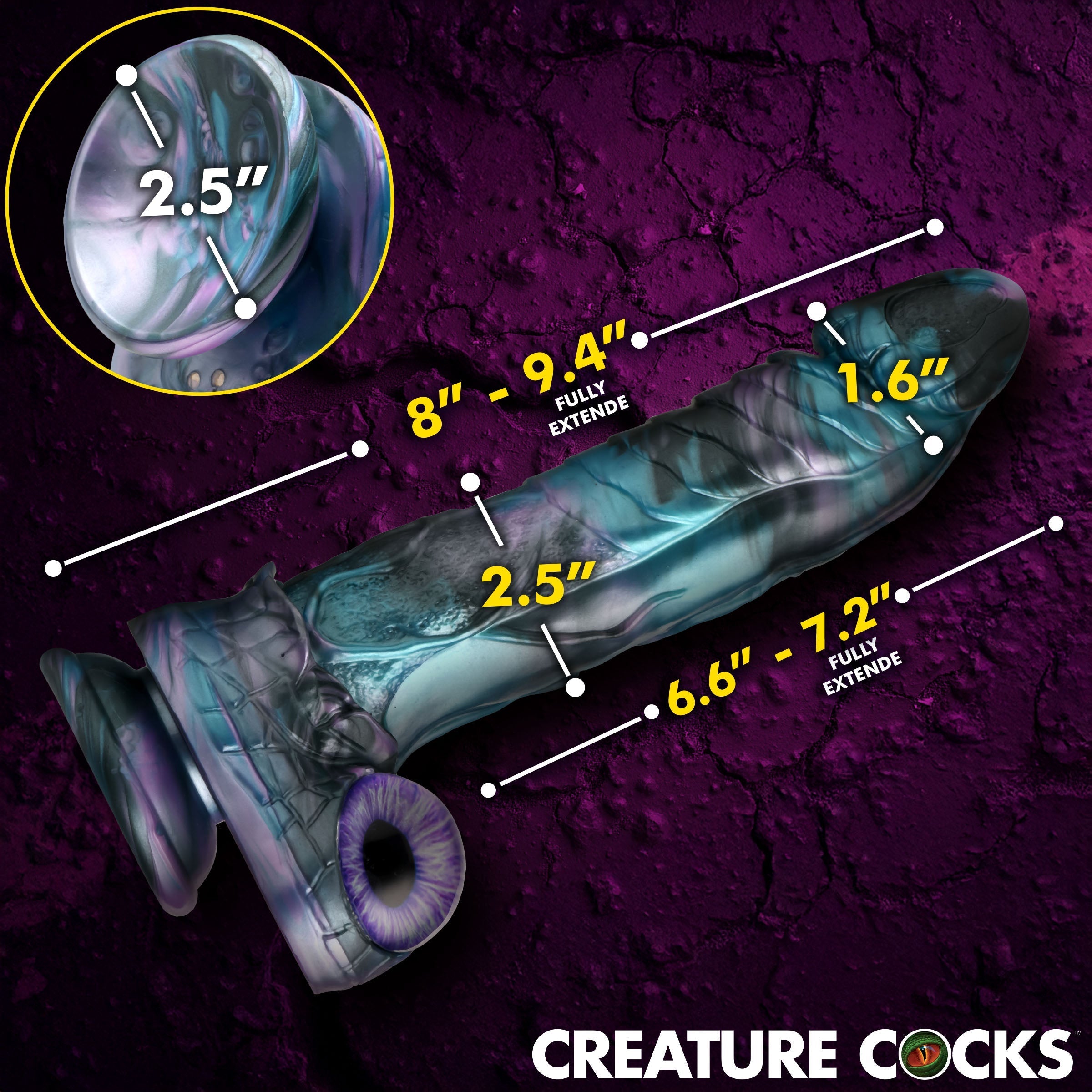 Creature Cocks Astro-Thrust Vibrating Silicone Dildo - Vibrating Dildos