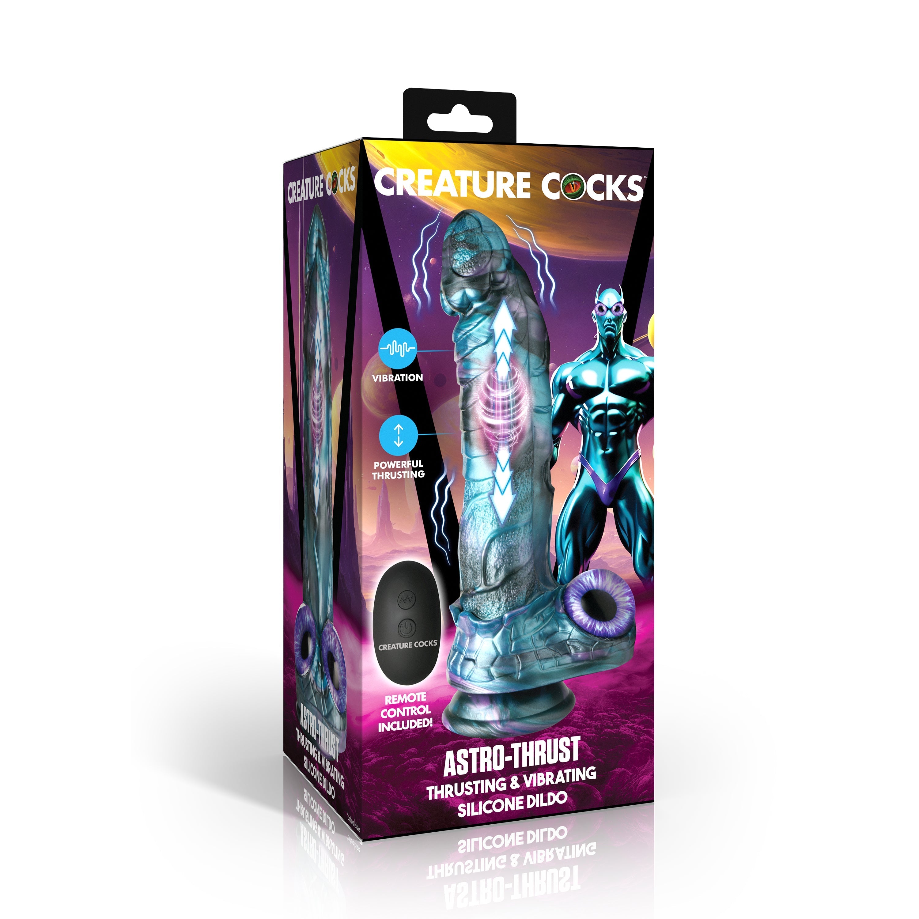 Creature Cocks Astro-Thrust Vibrating Silicone Dildo - Vibrating Dildos