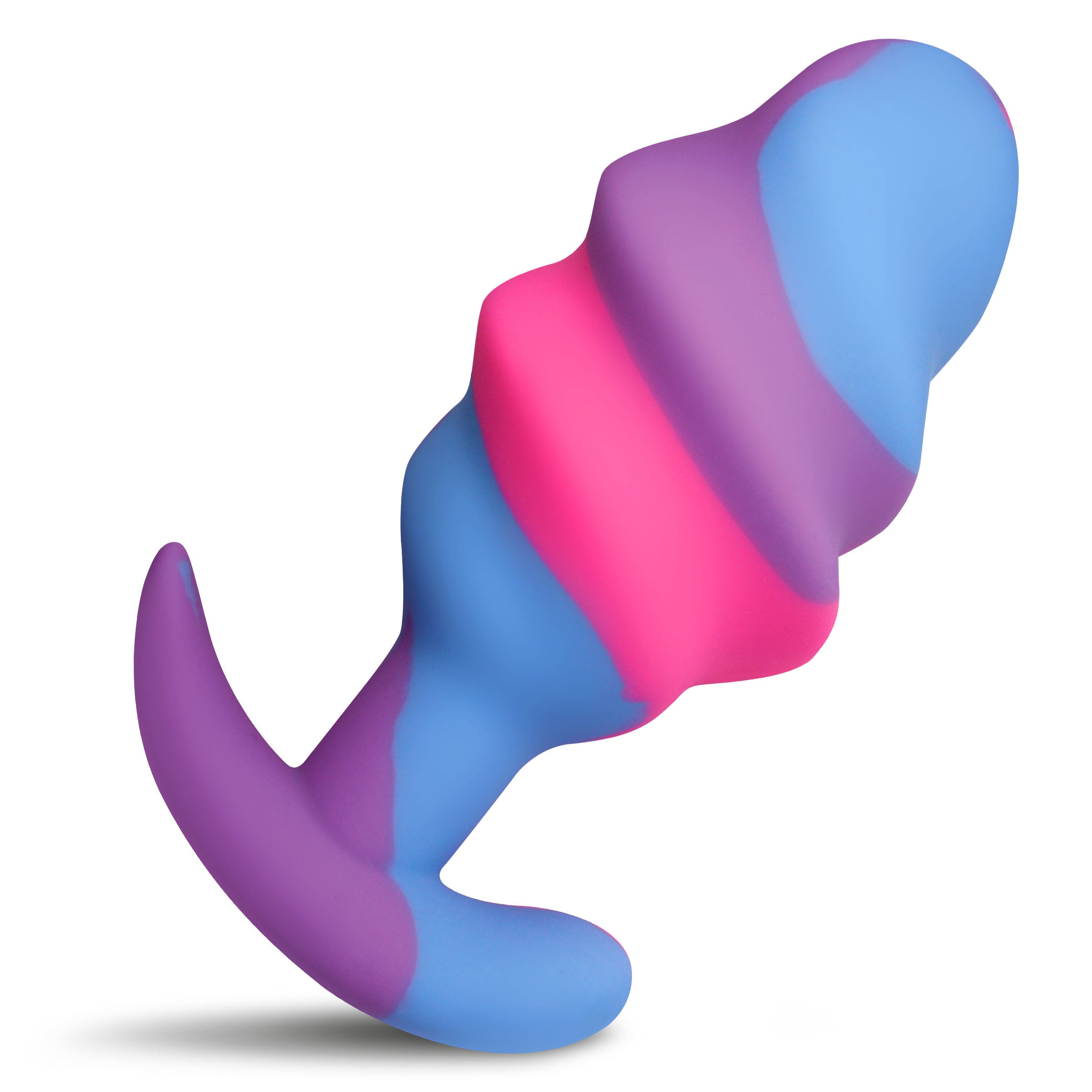 Creature Cocks Unicorn Swirl Silicone Butt Plug Large - Butt Plugs