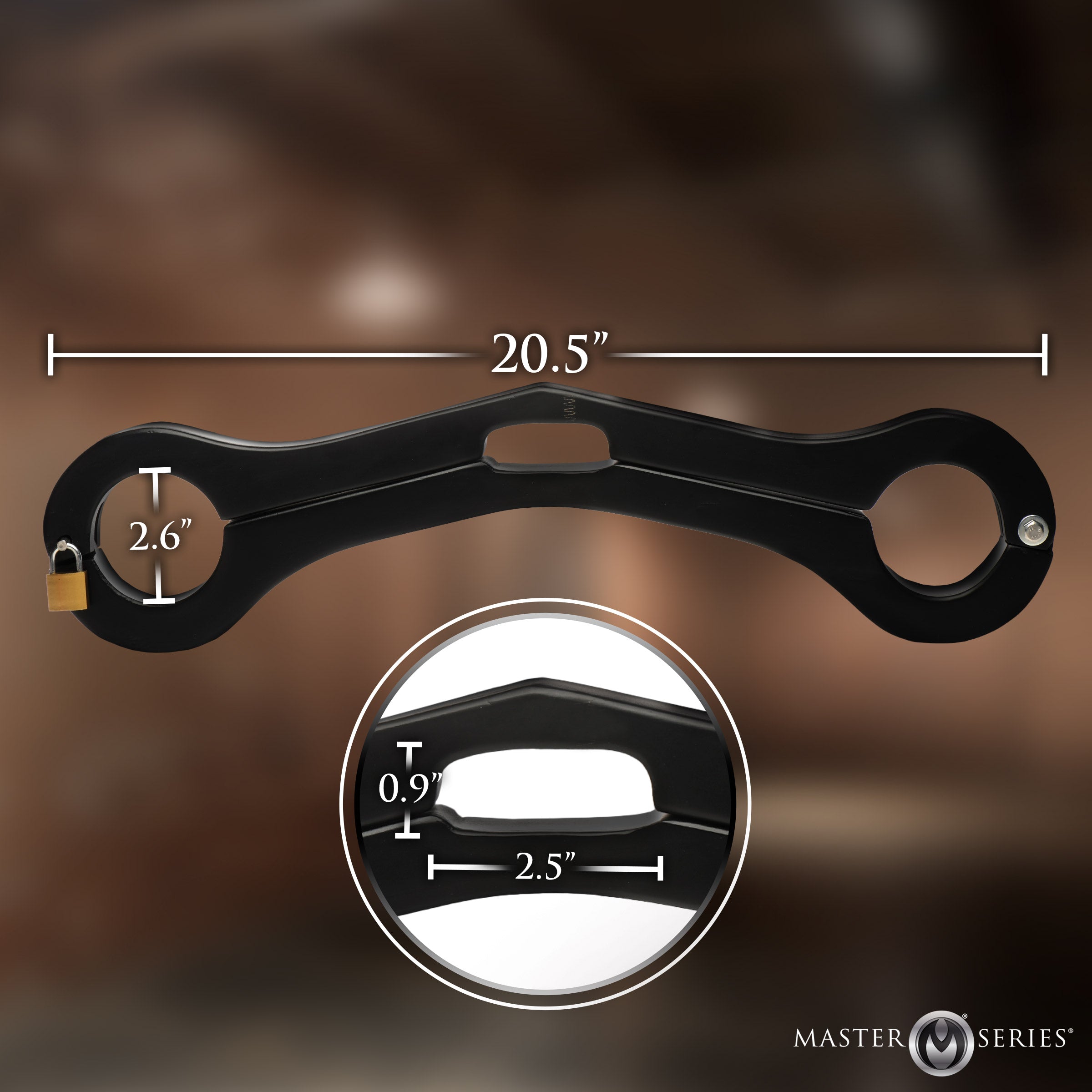 XR Brands Master Series Punished Balls To Wrist Humbler - Cuffs And Restraints