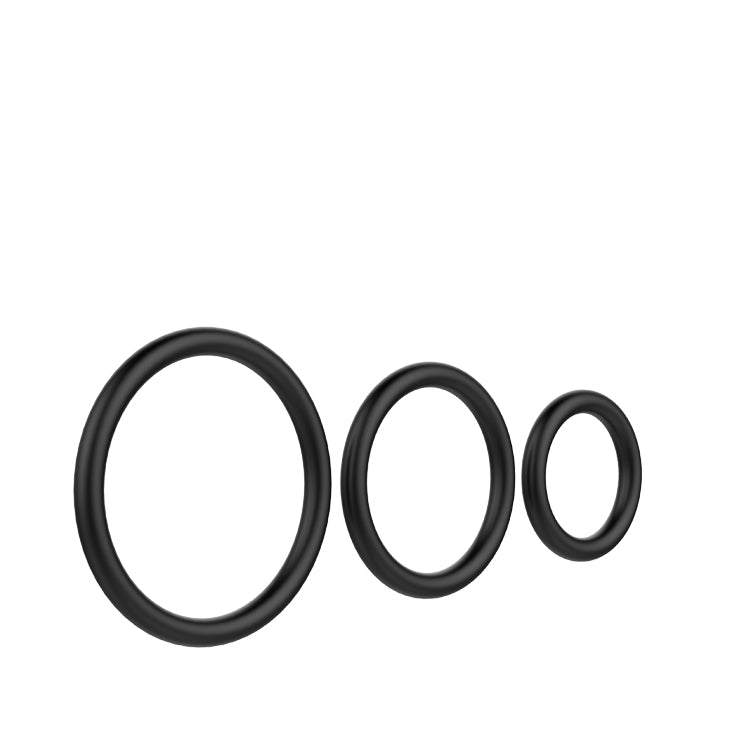 Baile Pretty Love RUBBER SET Mens Cock Ring Set - - Cock Ring Sets