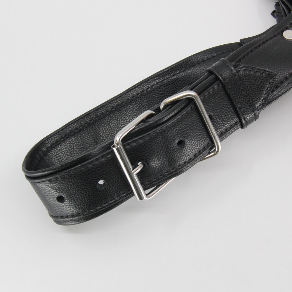 Love In Leather Mens PU Leather Bulldog Brace - - Cuffs And Restraints