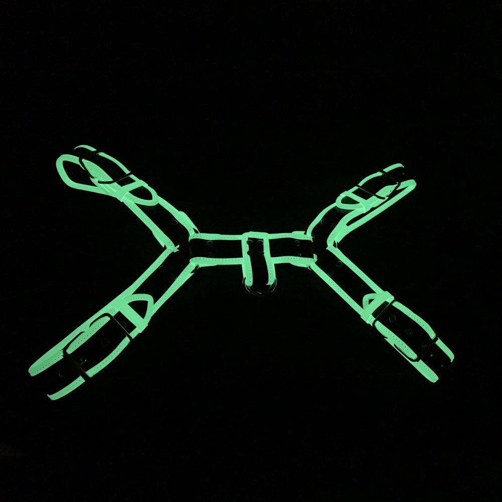 Love In Leather Glow In The Dark Bulldog Brace - - Cuffs And Restraints