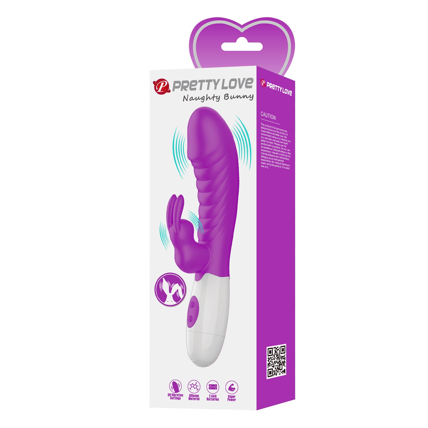 Baile Naughty Bunny 30 Functions Rabbit Vibrator - - Rabbit Vibrators