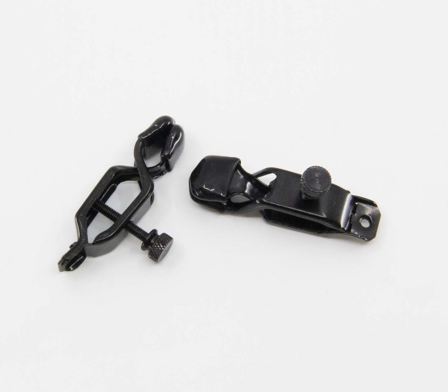 Love In Leather Bullnose Sexy Nipple Clamps - - Nipple and Clit Clamps