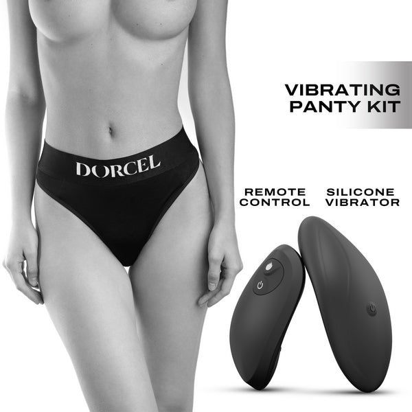 Marc DORCEL Discreet 10 Functions Panty Vibrator Black - Large - Remote Control Vibrators