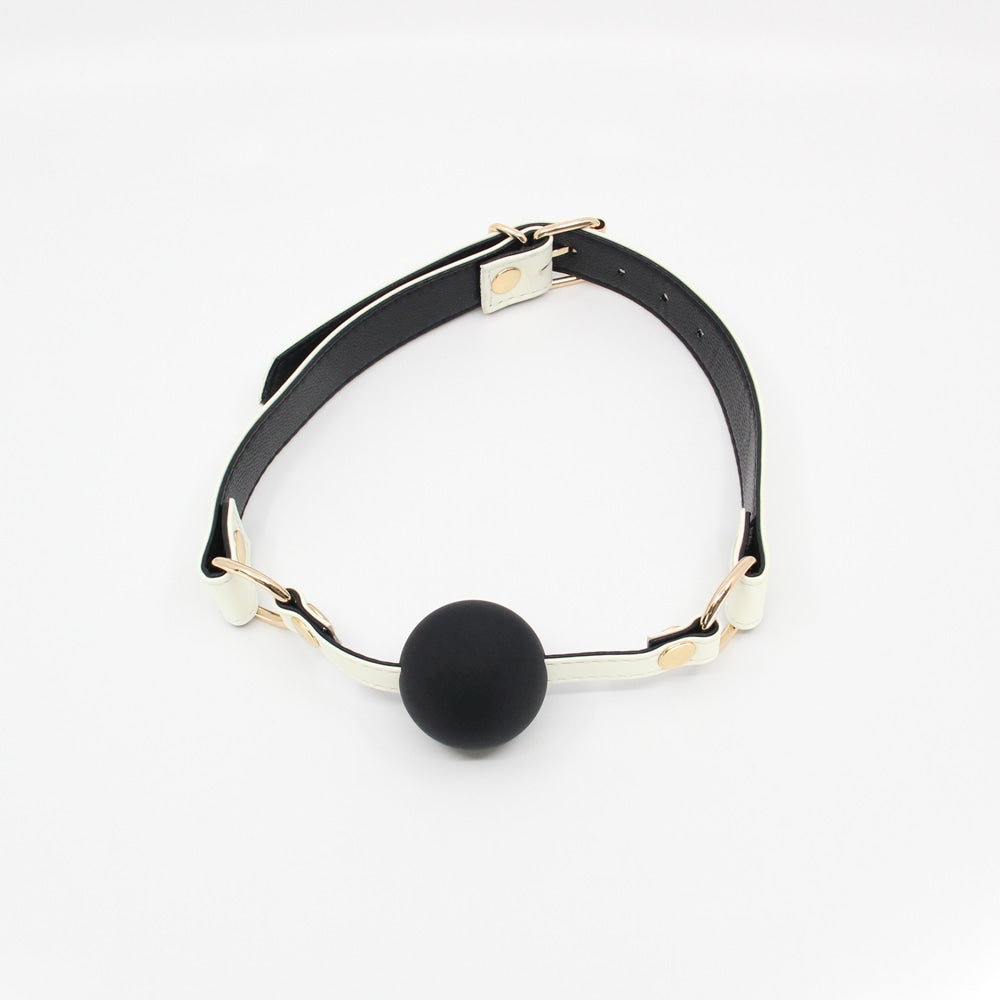 Love In Leather Glow in the Dark Gag With Ball - Bondage Gags and Bits