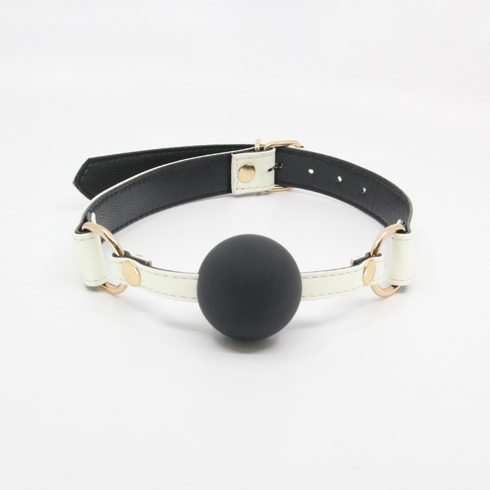 Love In Leather Glow in the Dark Gag With Ball - Default Title - Bondage Gags and Bits