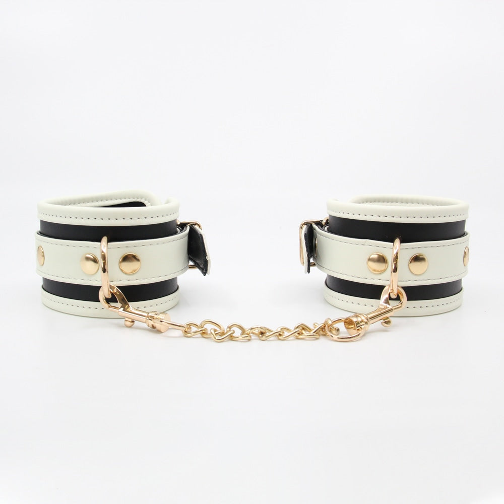 Love In Leather Glow In Dark Bondage Wrist Cuffs - Default Title - Cuffs And Restraints