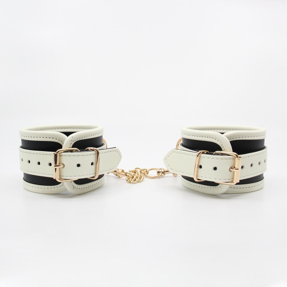 Love In Leather Glow In Dark Bondage Wrist Cuffs - - Cuffs And Restraints