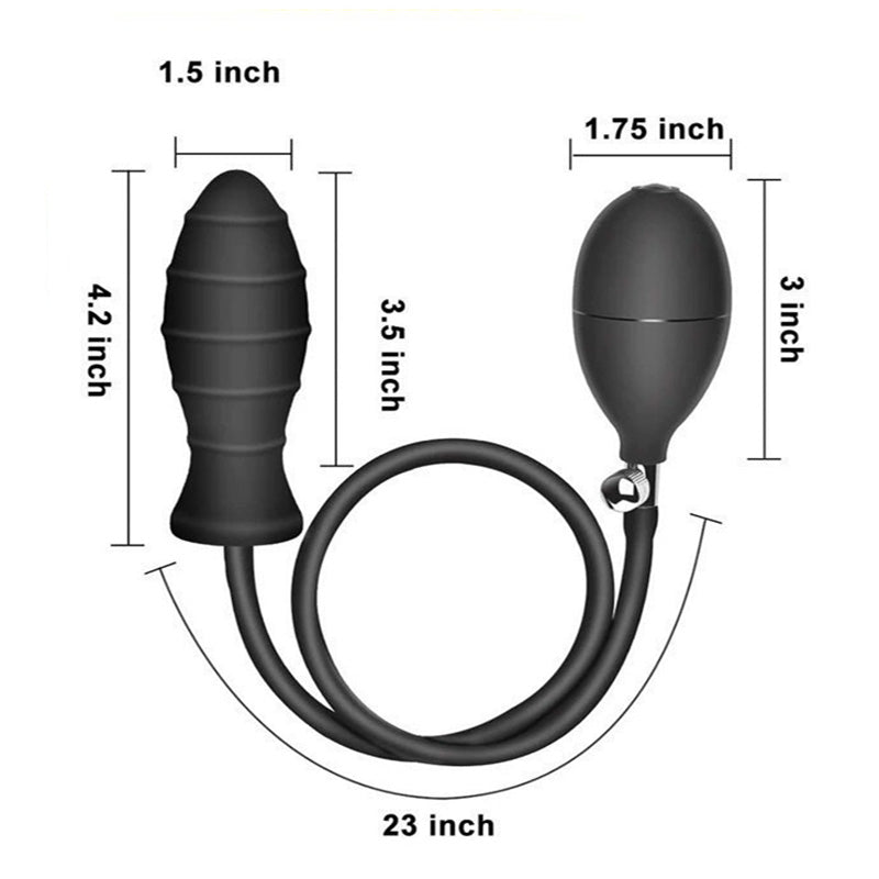 BDStyle Inflatable Intermediate Butt Plug - Butt Plugs