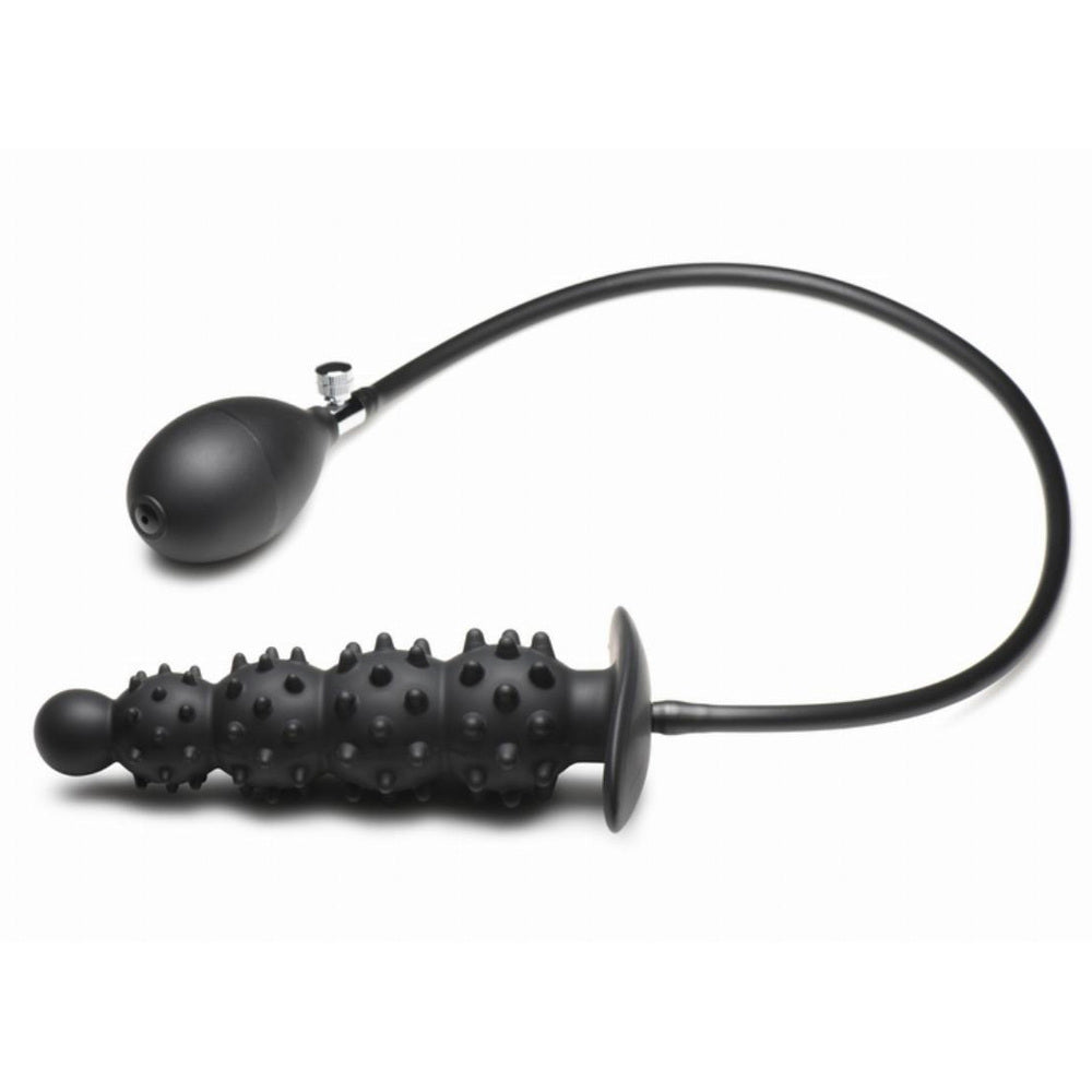 BDStyle Ribbed Textured Inflatable Anal Plug - - Butt Plugs