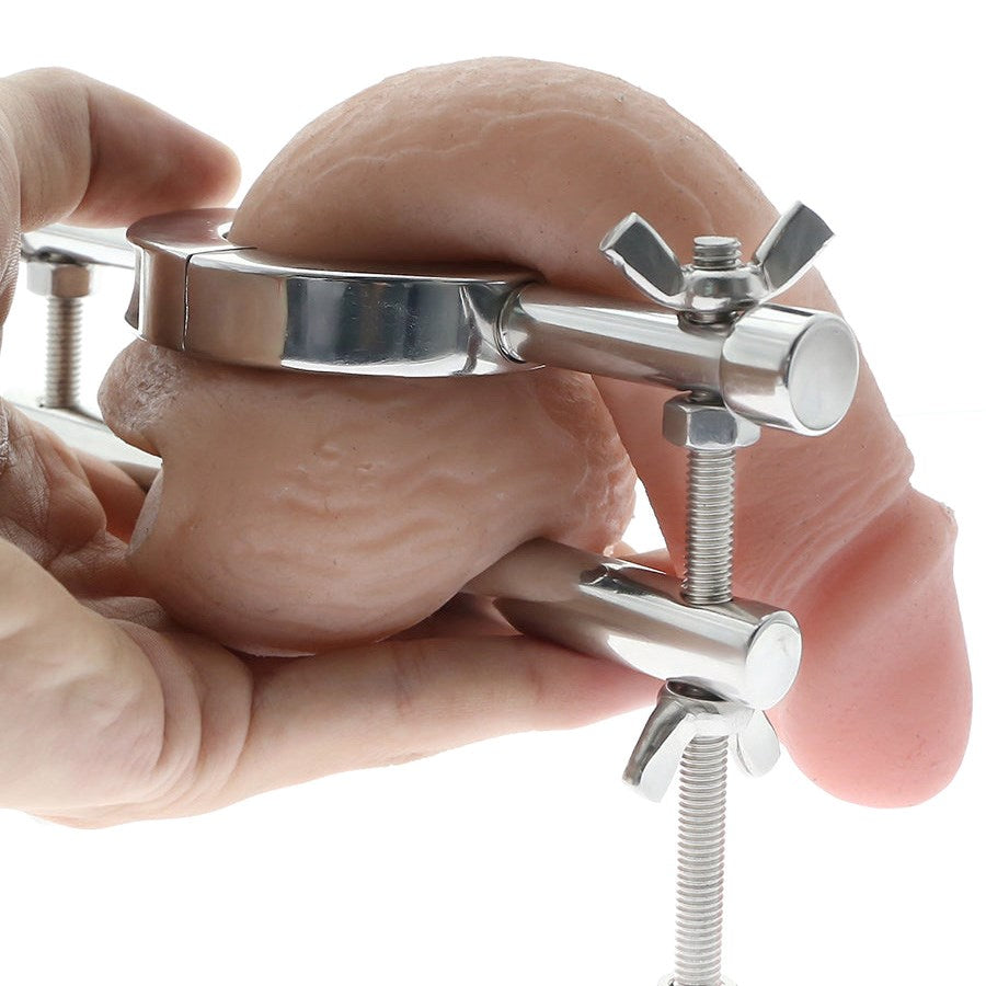 Ball Stretcher & Crusher Metal - - Steel Sex Toys