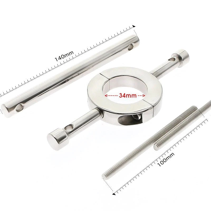 Ball Stretcher & Crusher Metal - - Steel Sex Toys