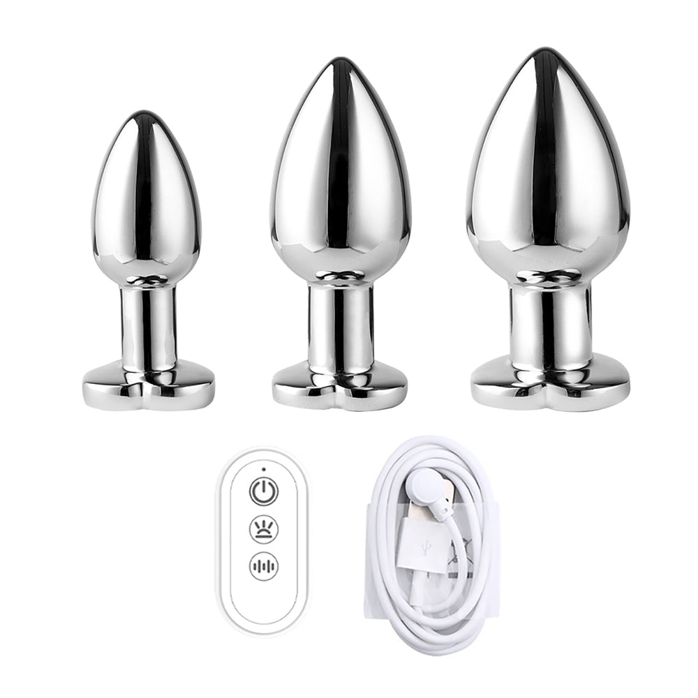 BDStyle App Controlled Light Up Rainbow LED Anal Plug - Small - Butt Plugs