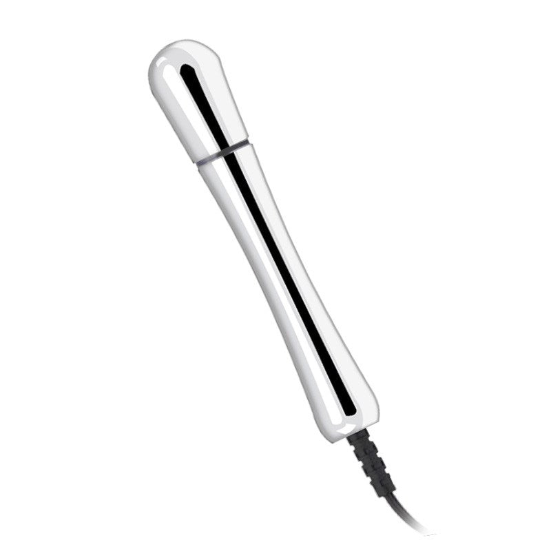 Bipolar Metal Electric Shock Butt Plug - W - - Electro Sex