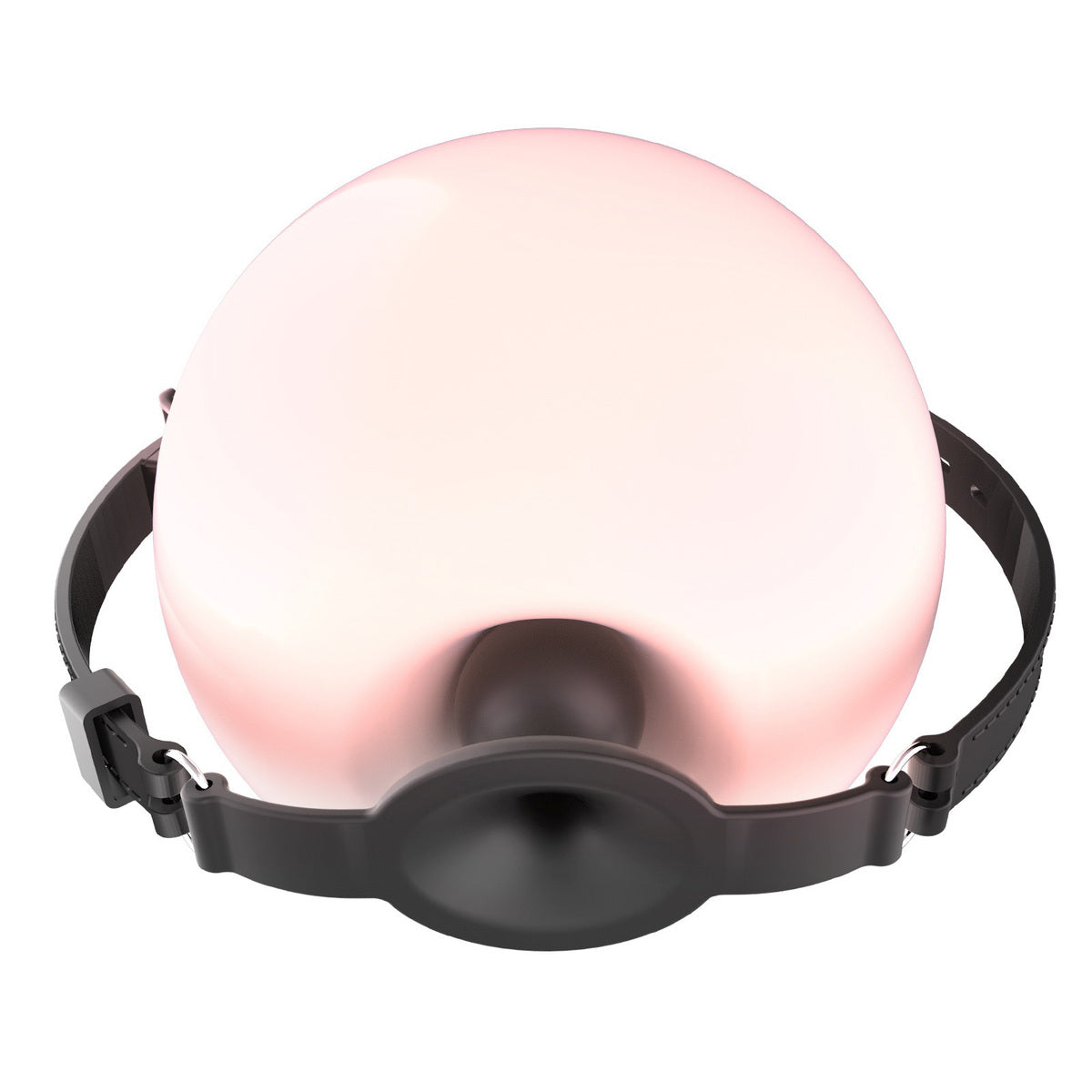 BDStyle Silicone Harness Hollow Bondage Ball Gag - Bondage Gags and Bits