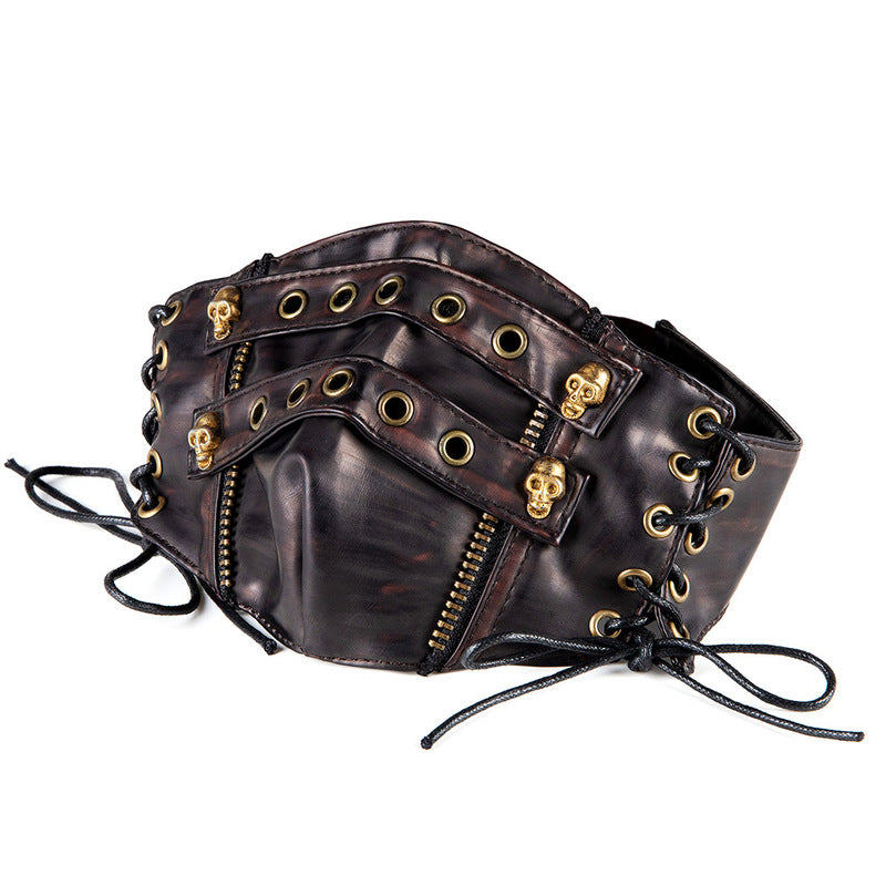 BDStyle Steampunk Strappy Skull Splice Mask - Default Title - Masks And Blindfolds