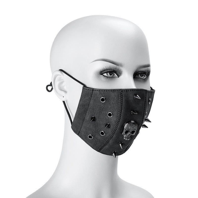 BDStyle Steampunk Skull Rivets Adjustable Mask - Default Title - Masks And Blindfolds