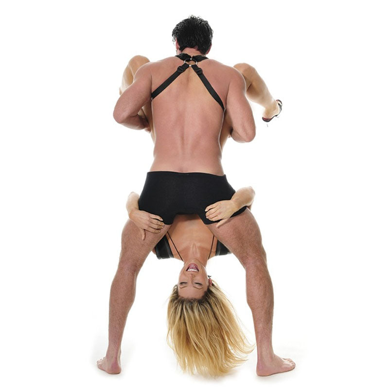 Sex Harness with Over the Shoulder Straps - Cuffs and Restraints