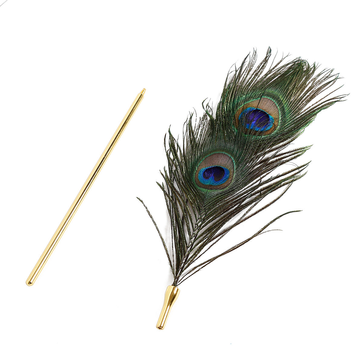 BDStyle BDSM Play Peacock Feather Tickler - Ticklers