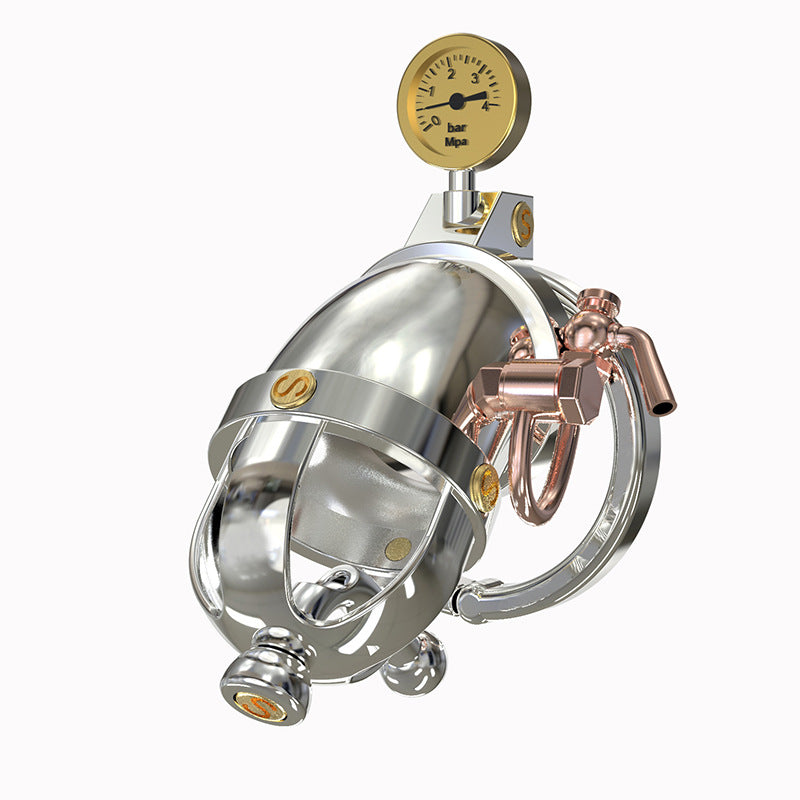 Steampunk Male Cock Cage Medium With Different Ring Size - - Male Chastity