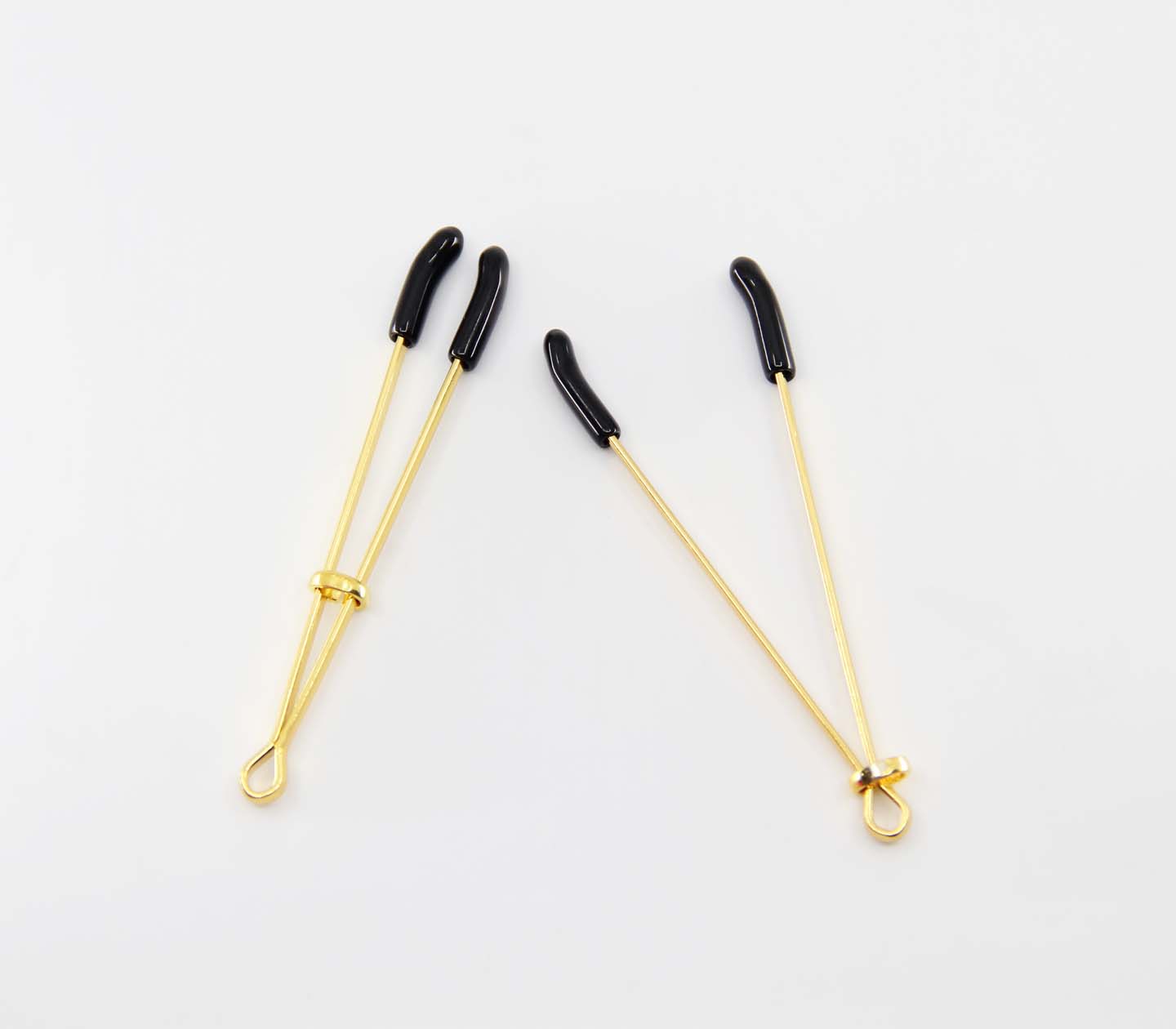 Love In Leather Tweezer Style Nipple Clamps - - Nipple and Clit Clamps