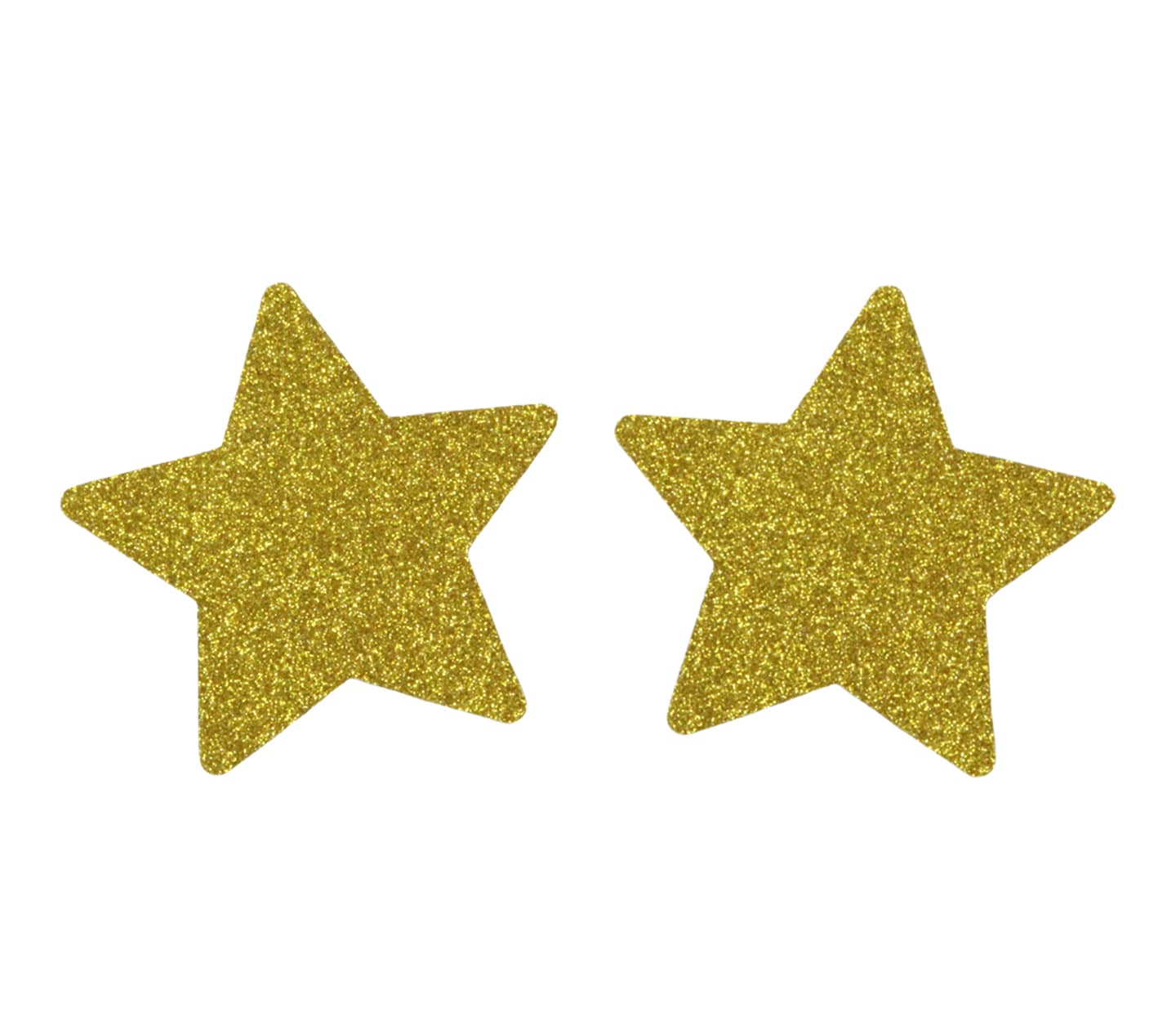 Love In Leather Glitter Star Womens Nipple Covers - Gold - Breast and Nipple Toys