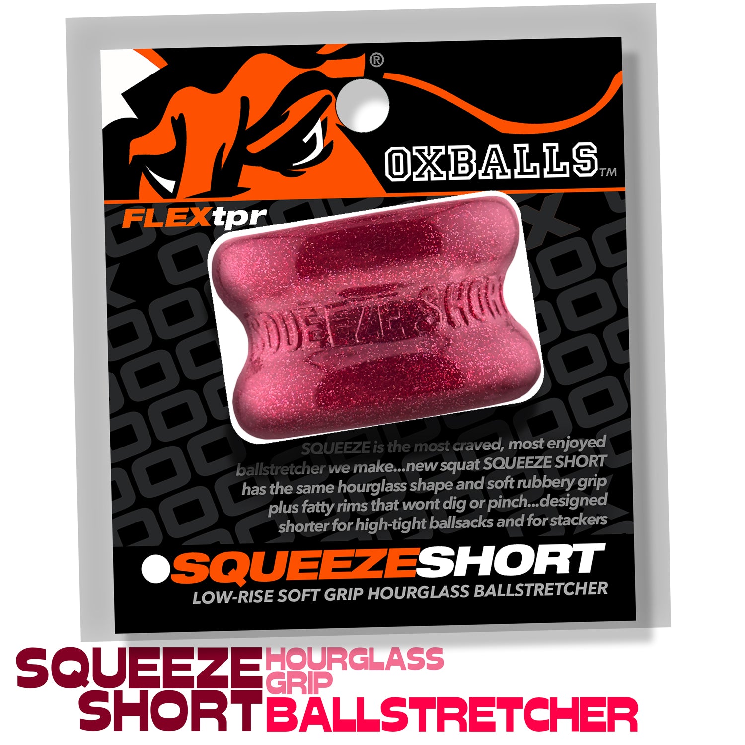Oxballs Squeeze Short Hourglass Mens Ball Stretcher - Ball Stretchers and Crushers