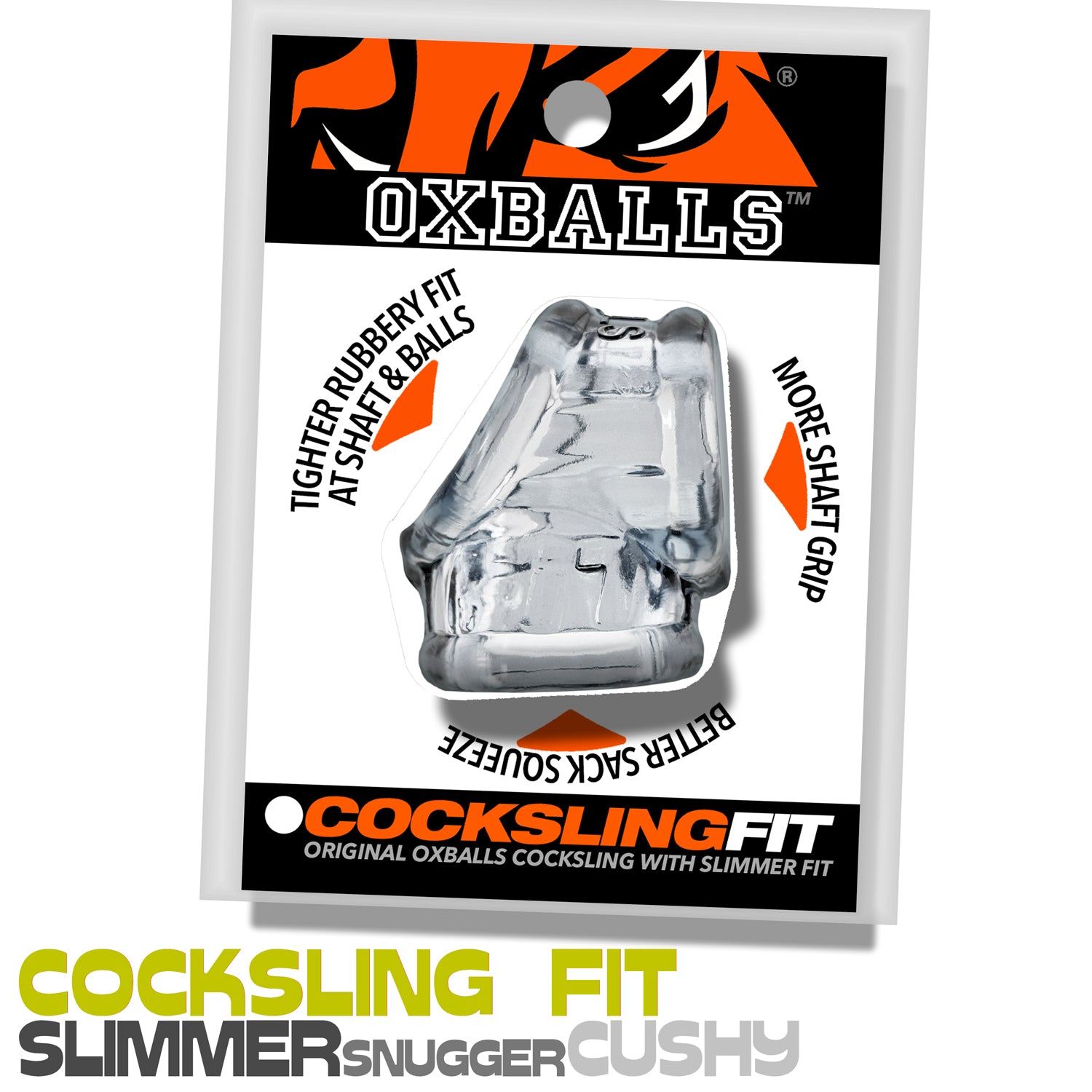 Oxballs Male Pleasure Cocksling With Slimmer Fit - Ball and Cock Toys