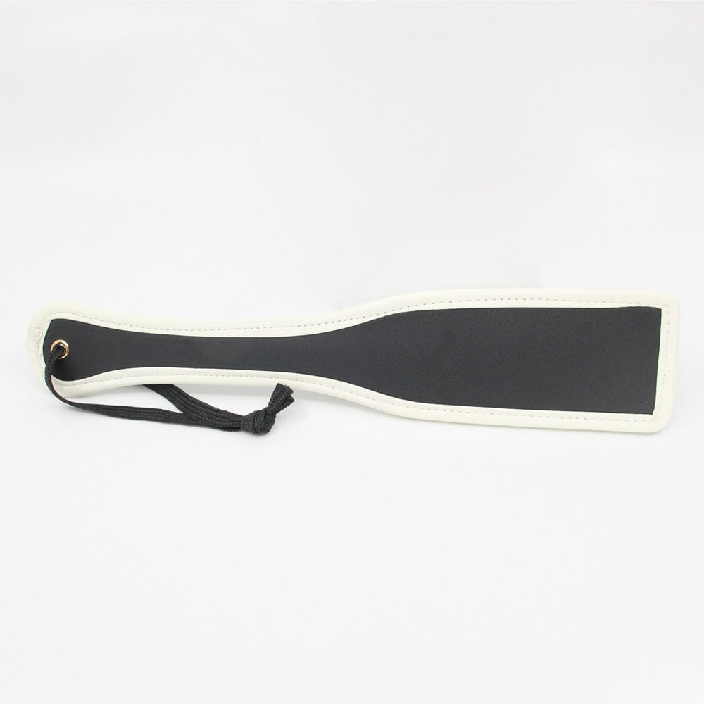 Love In Leather Black & Glow In The Dark BDSM Paddle - Paddles And Slappers
