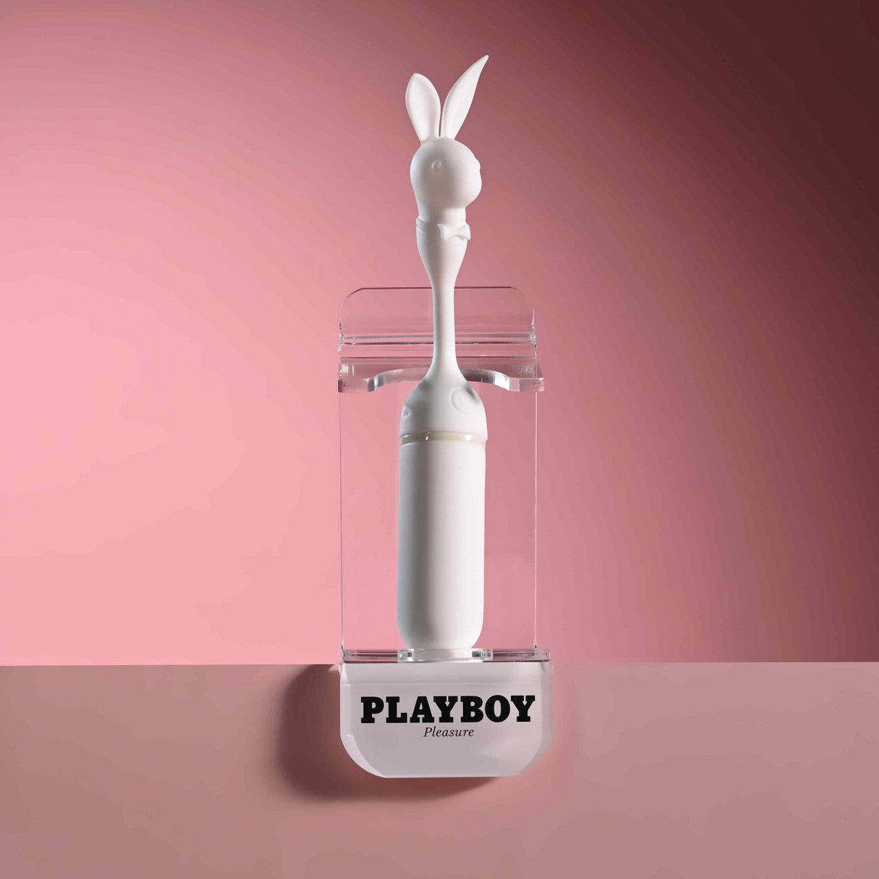 Playboy Pleasure LUCKY CHARM Vibrating Bullet with Bunny Tip - White - Bullet Vibrators