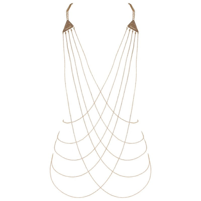 Muse Triangle Fetish Chain Harness - - Cuffs And Restraints