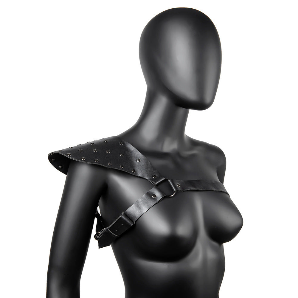 BDStyle One Shoulder Fetish Play Chest Harness - - Cuffs And Restraints