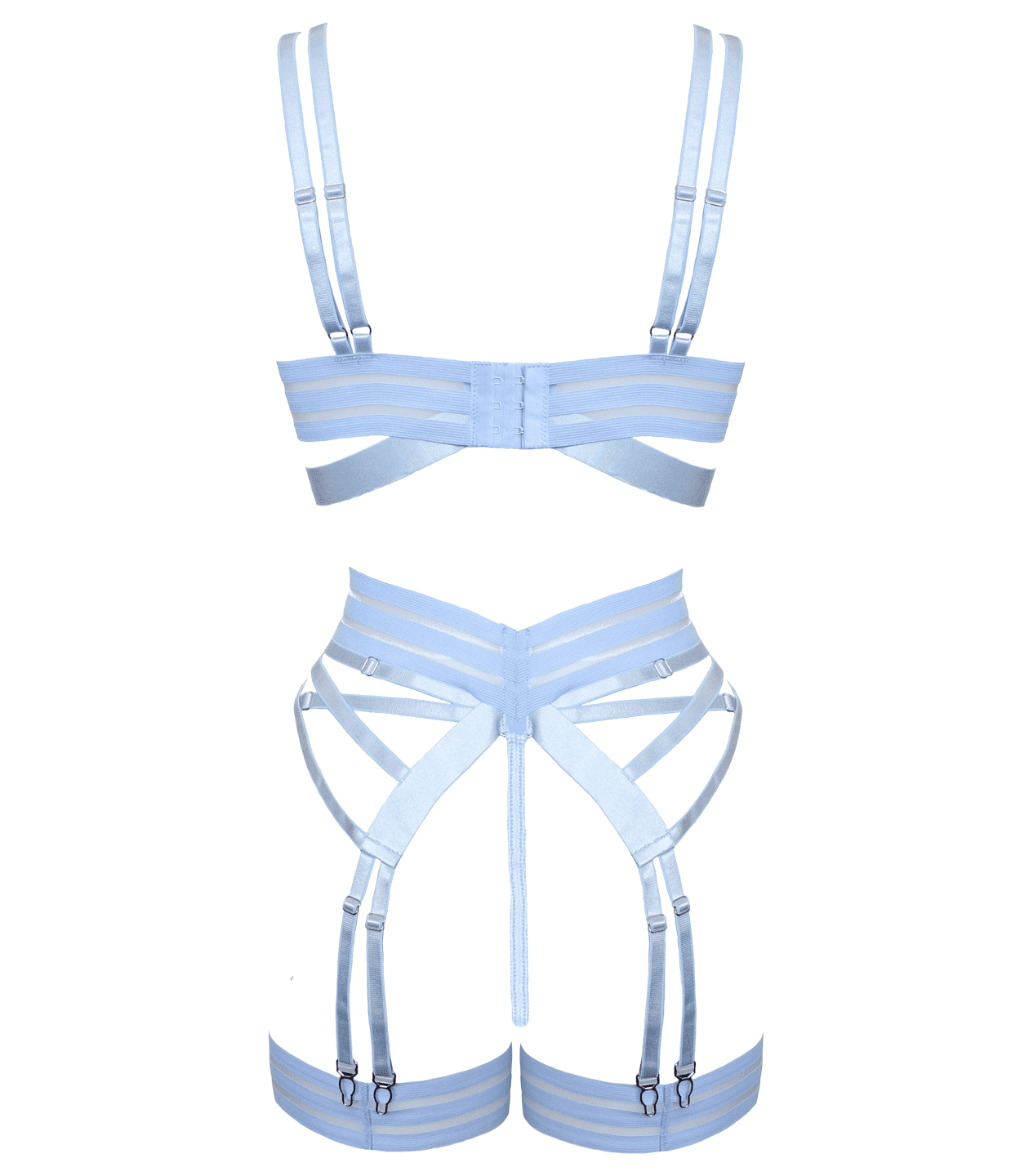 Muse Fetish Play Sexy Womens Lingerie Set Blue - - Her Fetish