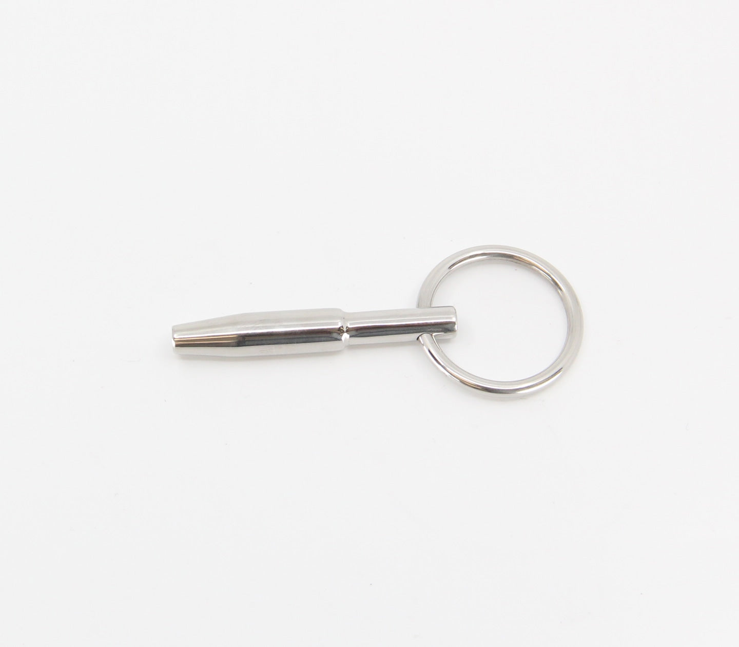 Love In Leather Cum Thru Penis Plug With Ring - Urethral Sounds