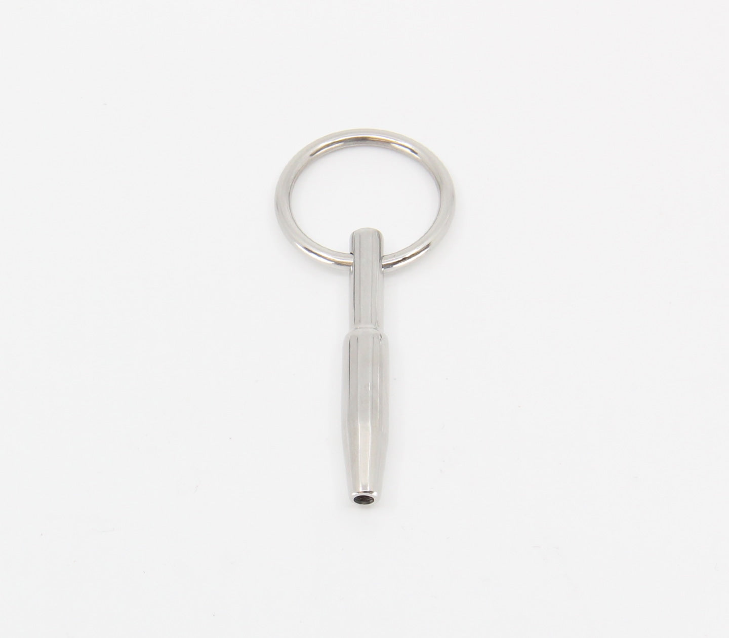 Love In Leather Cum Thru Penis Plug With Ring - - Urethral Sounds