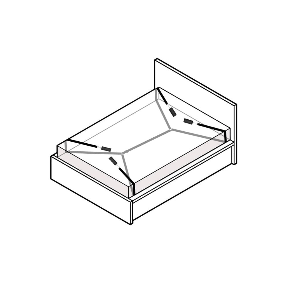 Love In Leather Under Bed Bondage Restraint System - - Cuffs And Restraints