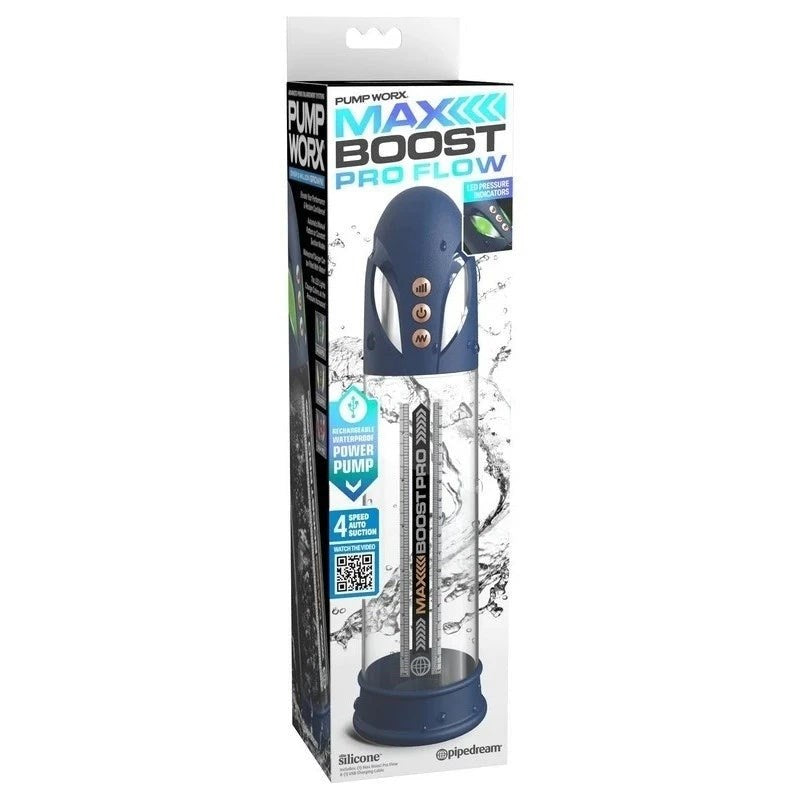 Pump Worx Max Boost Pro Flow Penis Pump - - Realistic Butts And Vaginas