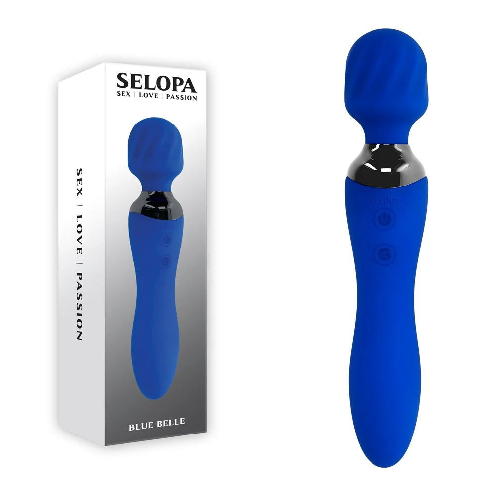 Selopa BLUE BELLE - Dual Pleasure Body Wand Massager - - Personal Massagers